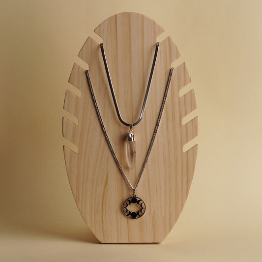 Clear Quartz Double Necklace