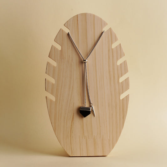 Onyx Necktie Necklace