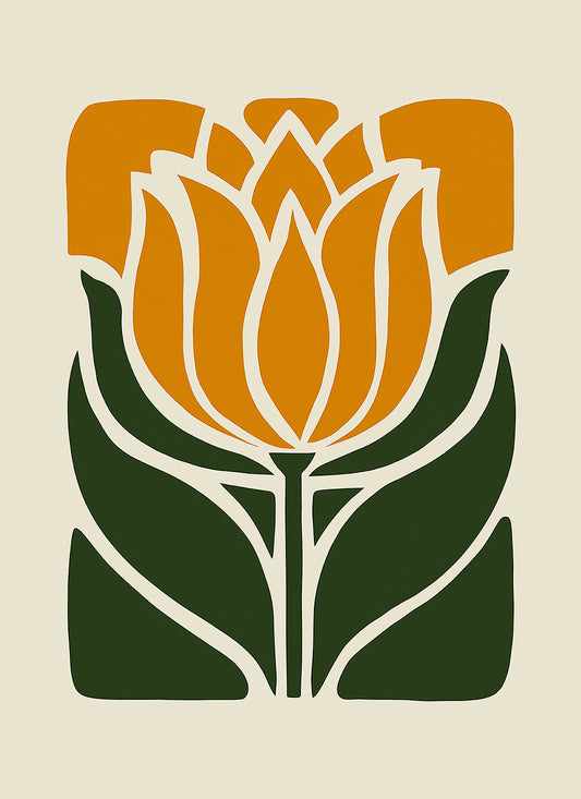 Retro Bloom – Art Print