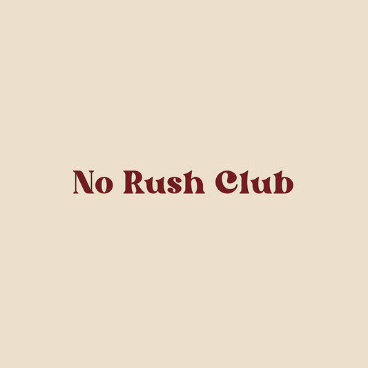 No Rush Club - Embroidered Sweatshirt