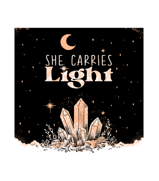 She Carries Light – Eco Tote Bag