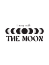 I Move with the Moon – Hardcover Bound Notebook