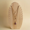 Raw Amethyst Triple Layer Necklace