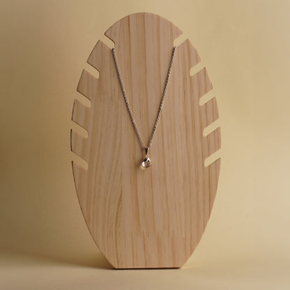 Clear Quartz Drop Necklace