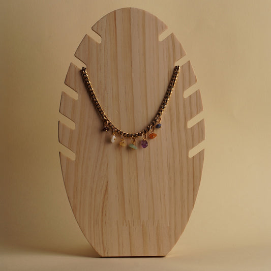 Golden Mix Crystal Necklace