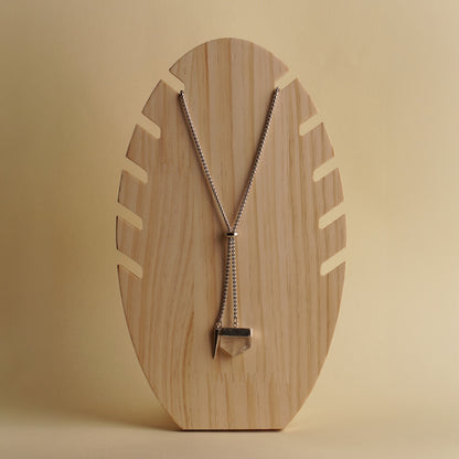 Clear Quartz Necktie Necklace