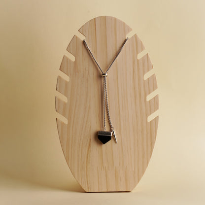 Onyx Necktie Necklace