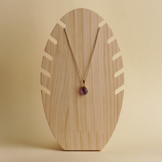 Amethyst Drop Necklace