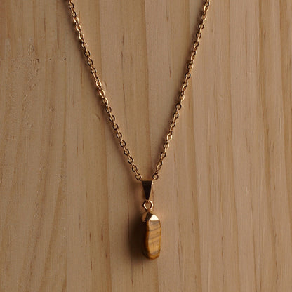 Tiger’s Eye Drop Necklace