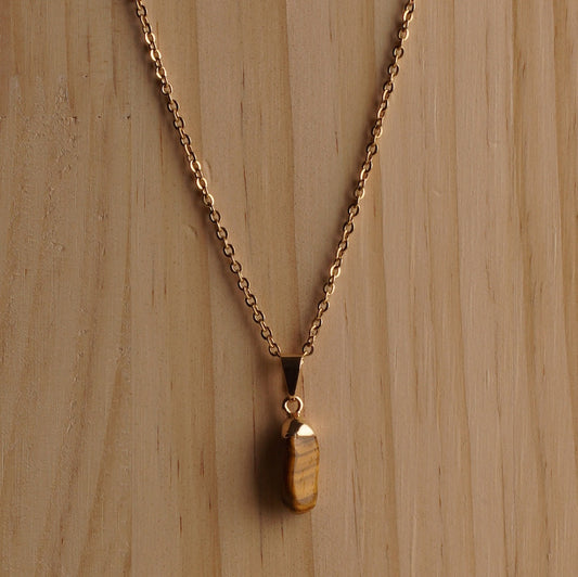 Tiger’s Eye Drop Necklace