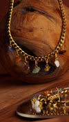 Golden Mix Crystal Necklace