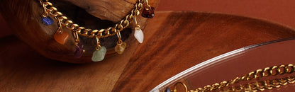 Golden Mix Crystal Necklace