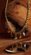 Golden Mix Crystal Necklace