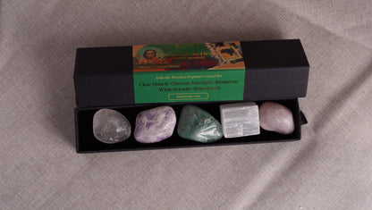 Brazilian Crystal Set – Gift-Ready Box + Illustrated Guide | Crystal Kit for Beginners