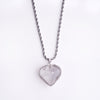 Clear Quartz Heart Necklace