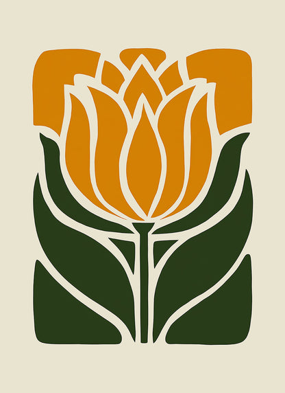 Retro Bloom – Art Print