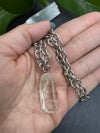 Raw Clear Quartz & Stainless Steel | The Master Healer Necklace