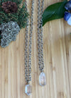 Raw Clear Quartz & Stainless Steel | The Master Healer Necklace