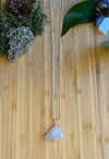 Raw Clear Quartz Cluster & 925 Sterling Silver