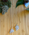 Raw Clear Quartz Cluster & 925 Sterling Silver