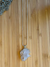 Raw Clear Quartz Cluster & 925 Sterling Silver