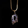 Agate Geode Gold Necklace product photo