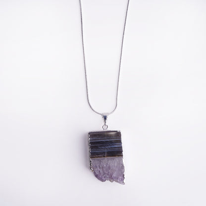 Mystic Amethyst Slice Necklace product photo