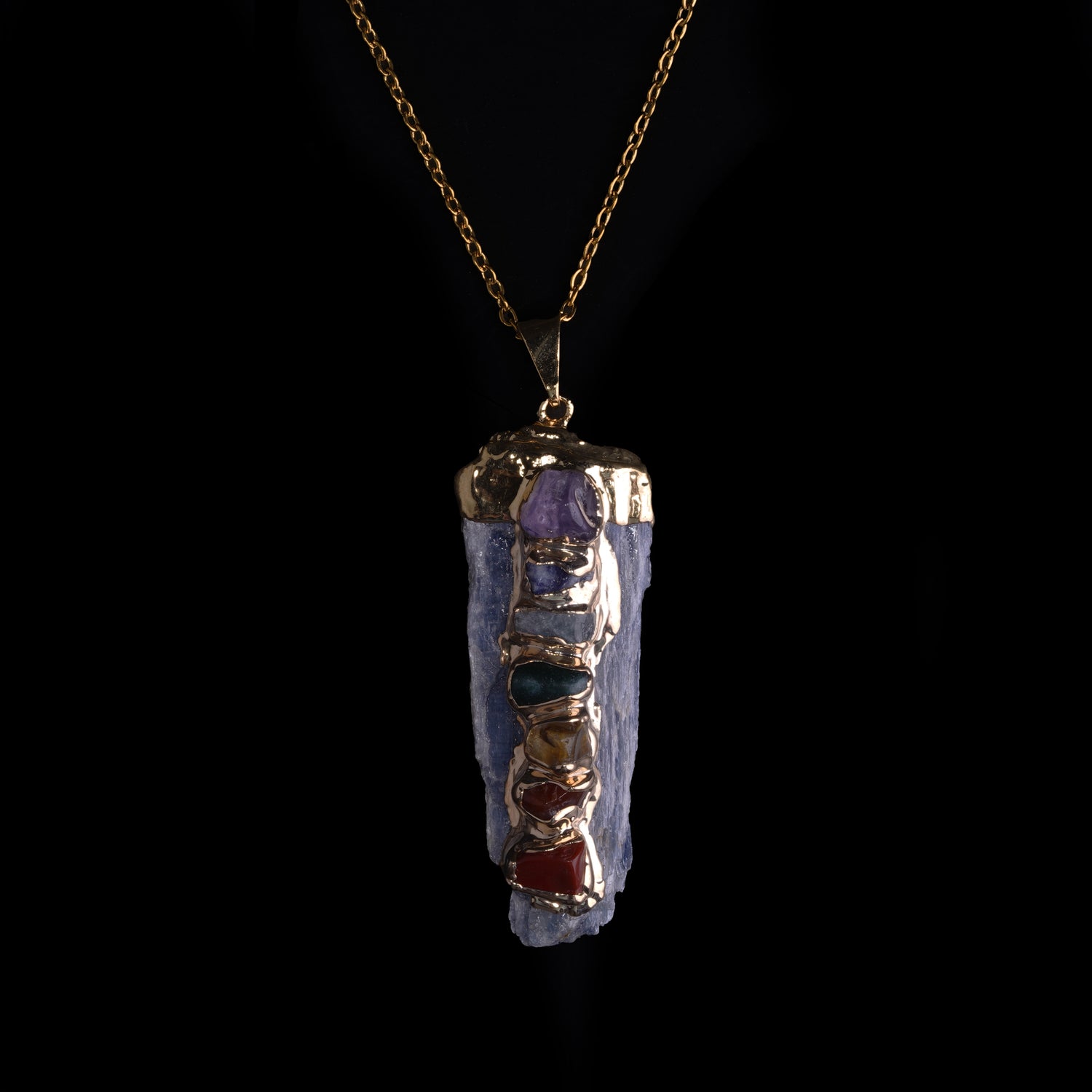 Chakra Healing Crystal Necklace product photo