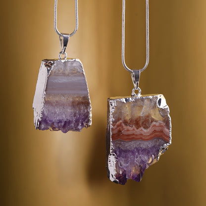 Amethyst Geode Necklace: Embrace Inner Peace product photo