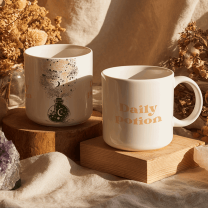 Daily Potion – White Glossy Mug
