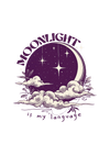 Moonlight is My Language - Oversized T-Shirt