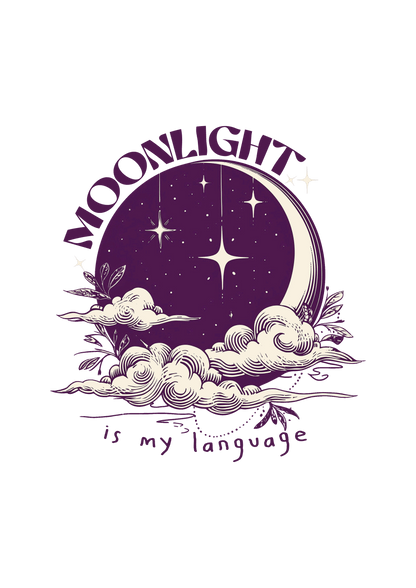 Moonlight is My Language - Oversized T-Shirt