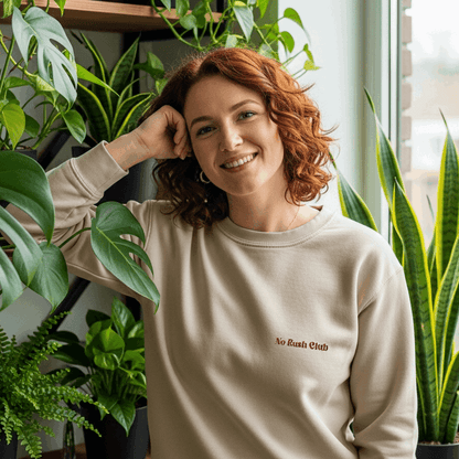 No Rush Club - Embroidered Sweatshirt