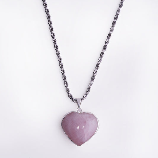 Heartfelt Rose Quartz Necklace product photo