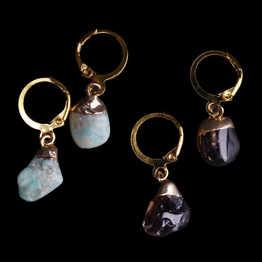 Bohemian Raw Gemstone Earrings product photo