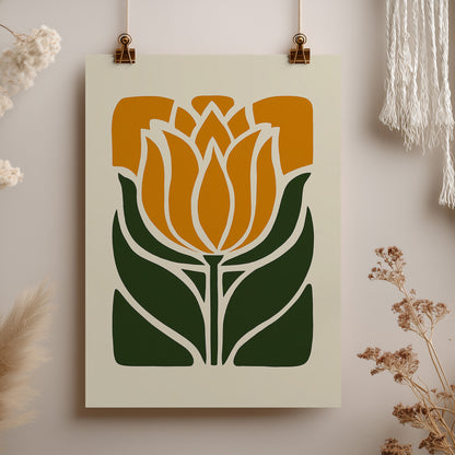 Retro Bloom – Art Print