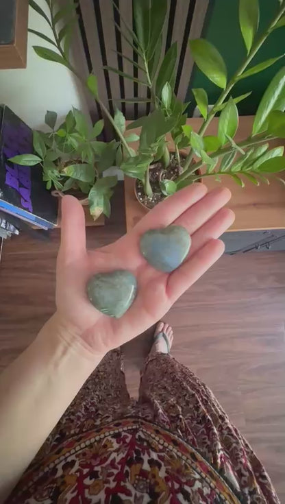 Labradorite Heart