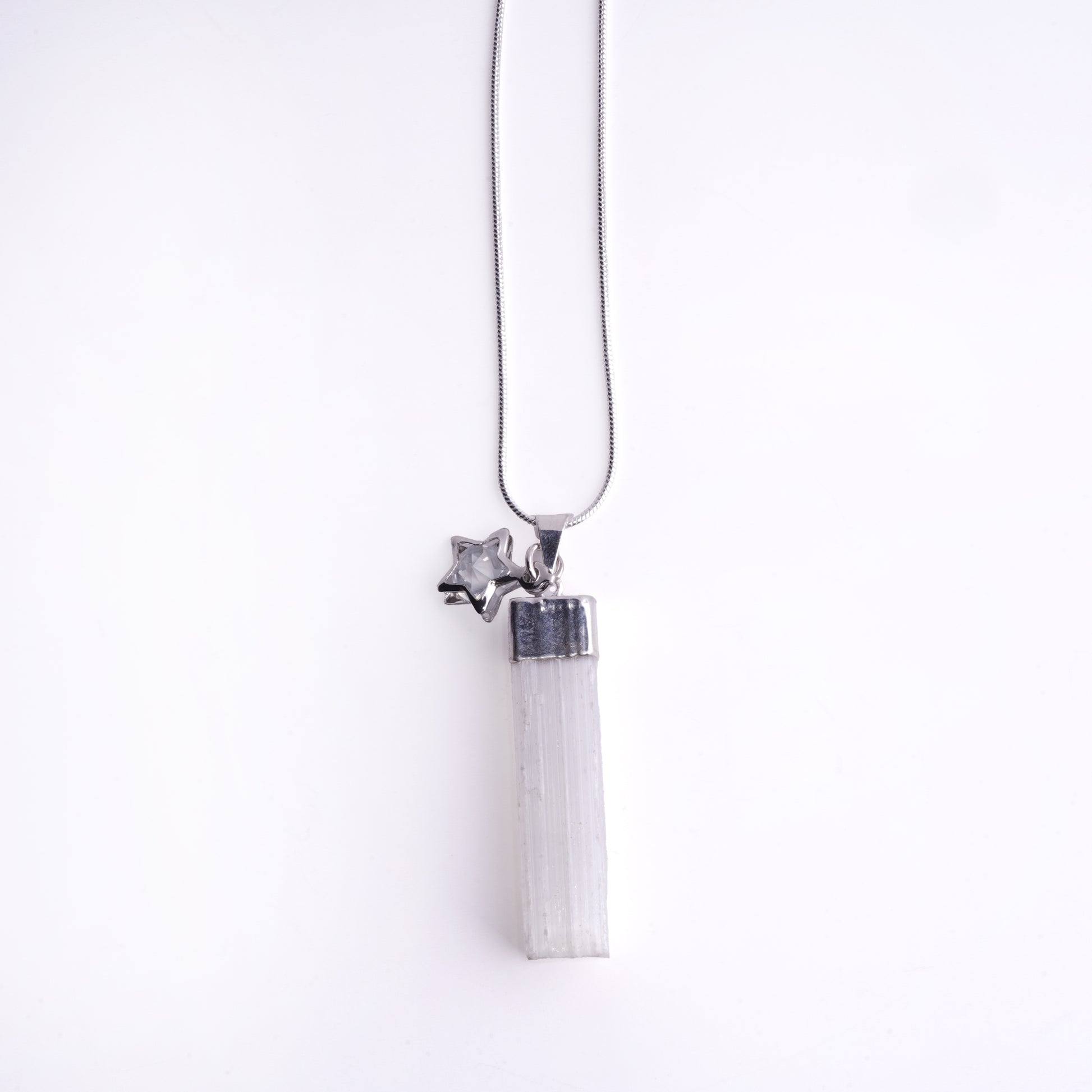 Celestial Selenite Star Necklace product photo