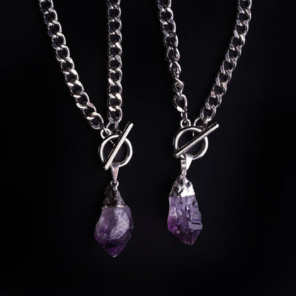 Mystical Amethyst Crystal Necklace product photo