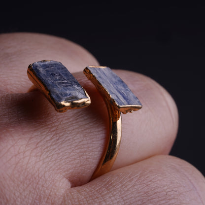 Elegant Blue Kyanite Open Ring product photo