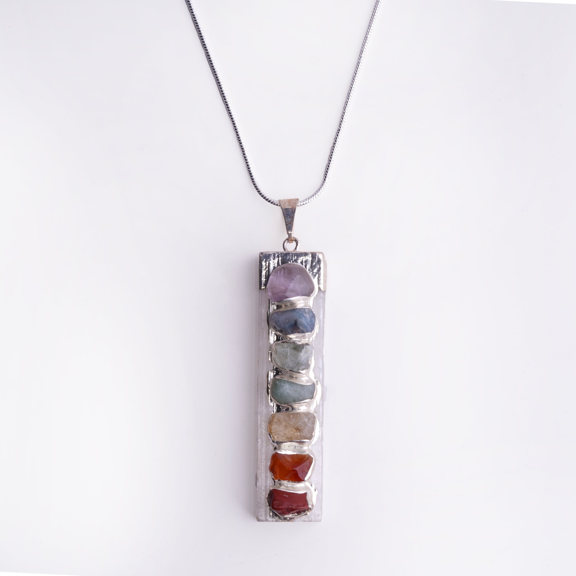 Chakra Healing Stone Necklace product photo