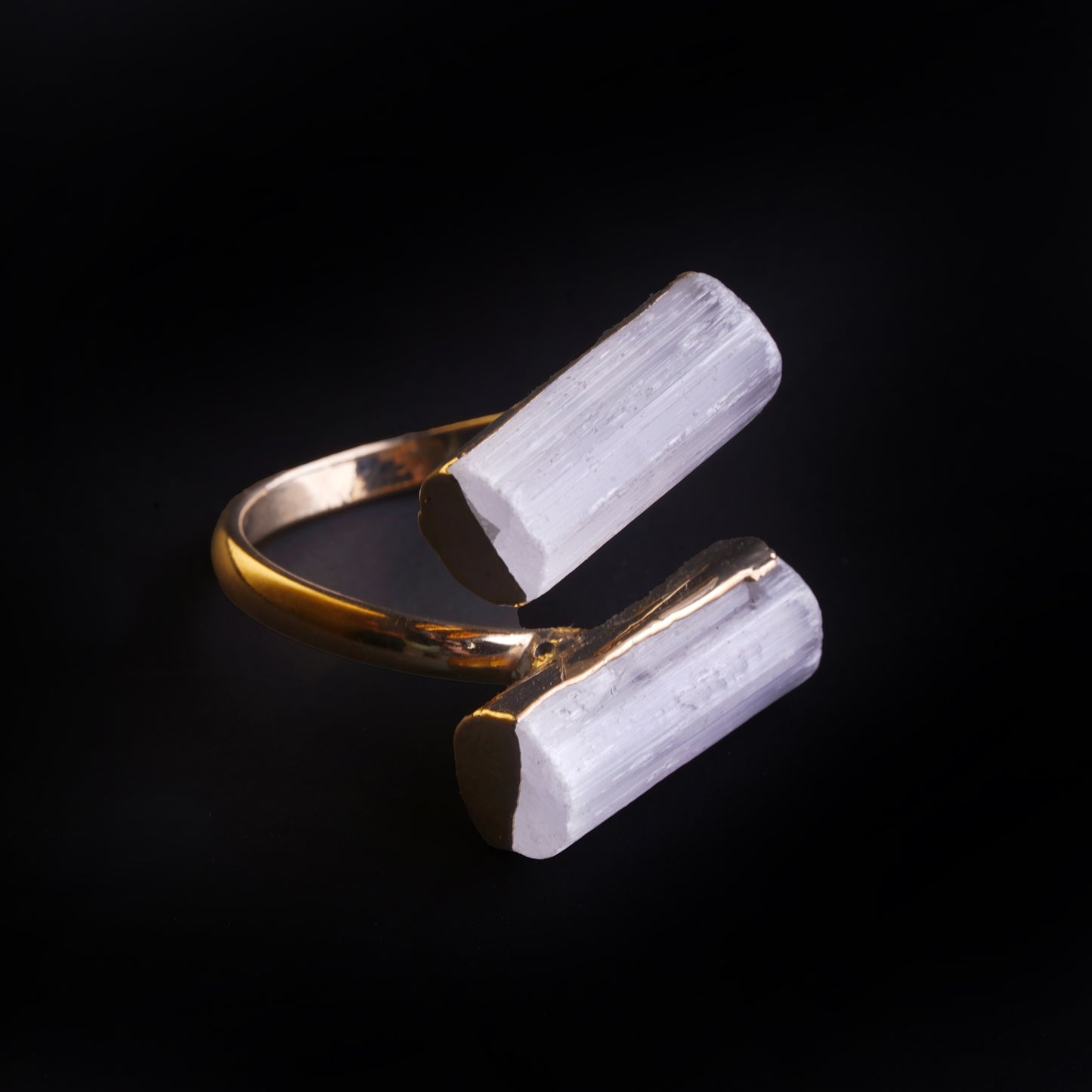 Golden Selenite Harmony Ring product photo
