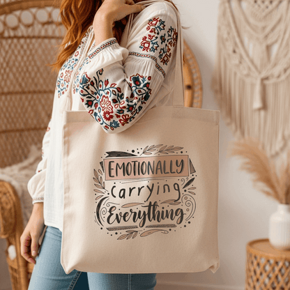 Emotionally Carrying Everything – Eco Tote Bag