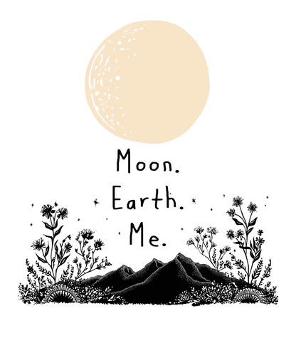 Moon, Earth and Me – Eco Tote Bag