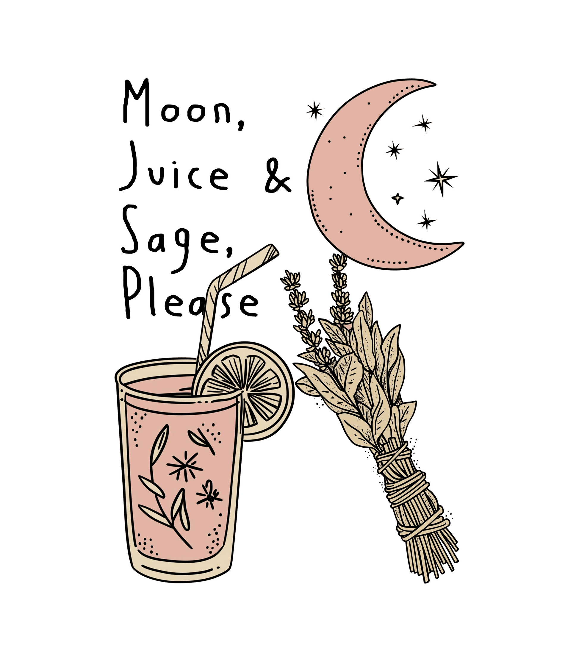 Moon, Juice and Sage Please – Eco Tote Bag