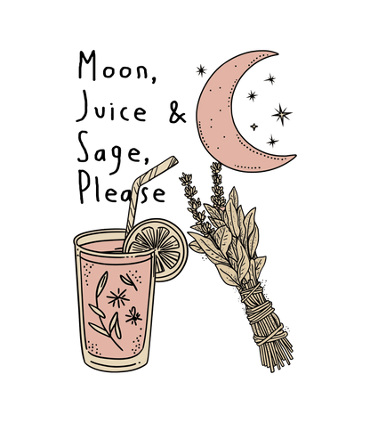 Moon, Juice and Sage Please – Eco Tote Bag