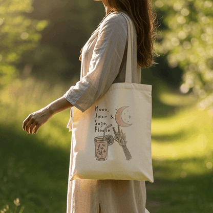 Moon, Juice and Sage Please – Eco Tote Bag