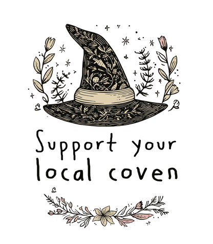 Support Your Local Coven – Hardcover Bound Notebook