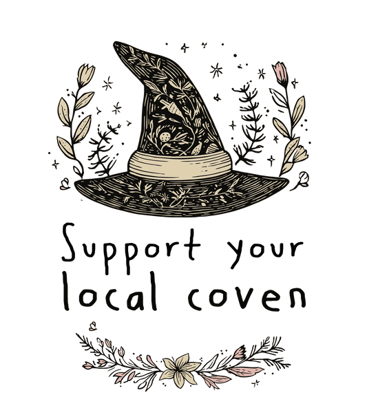 Support Your Local Coven – Hardcover Bound Notebook