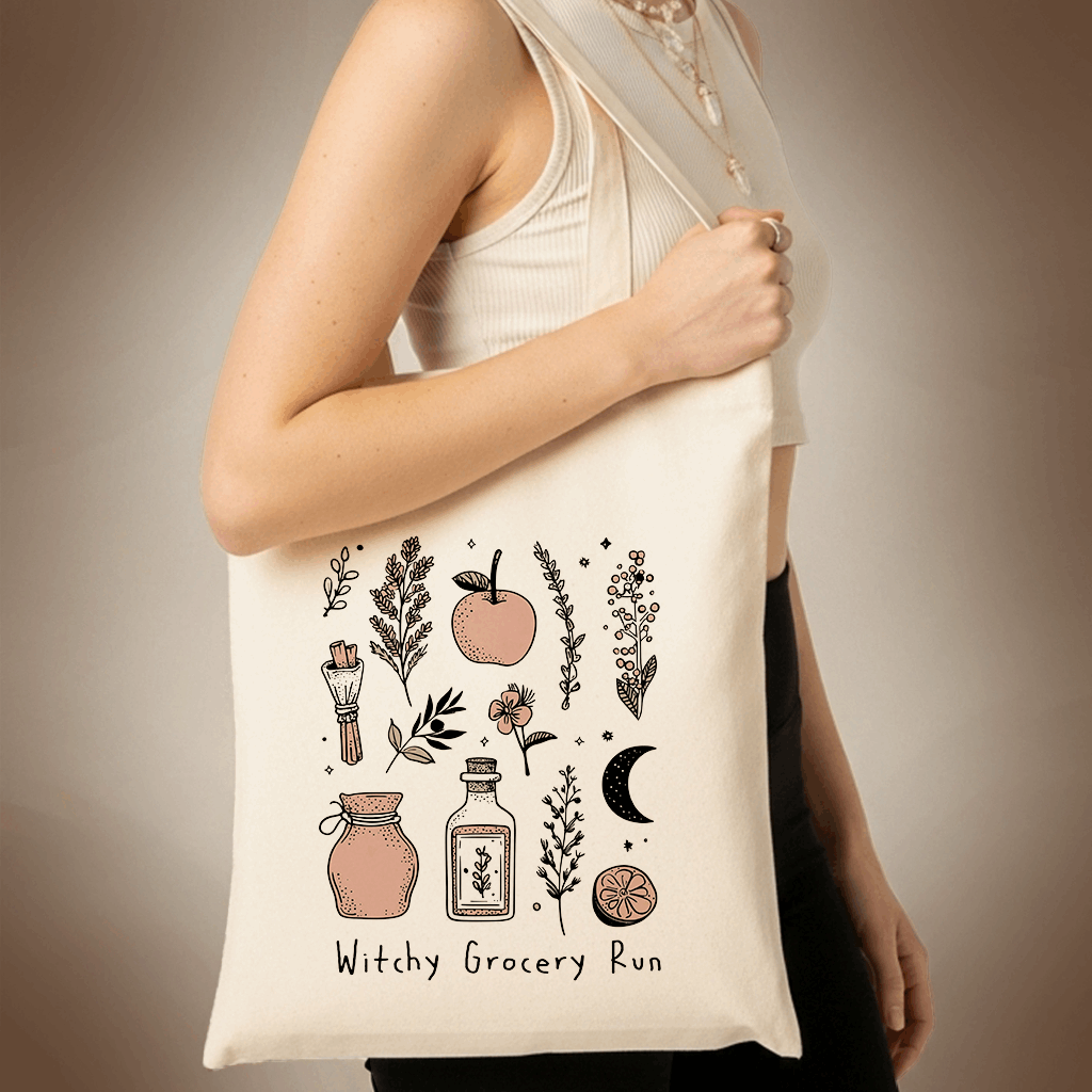 Witchy Grocery Run – Eco Tote Bag